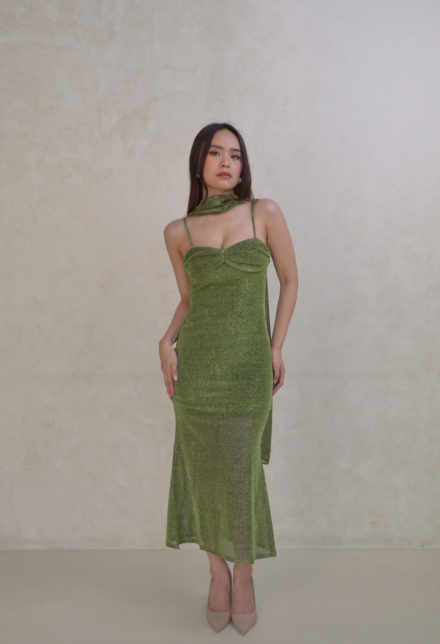 Bisou dress in Sage