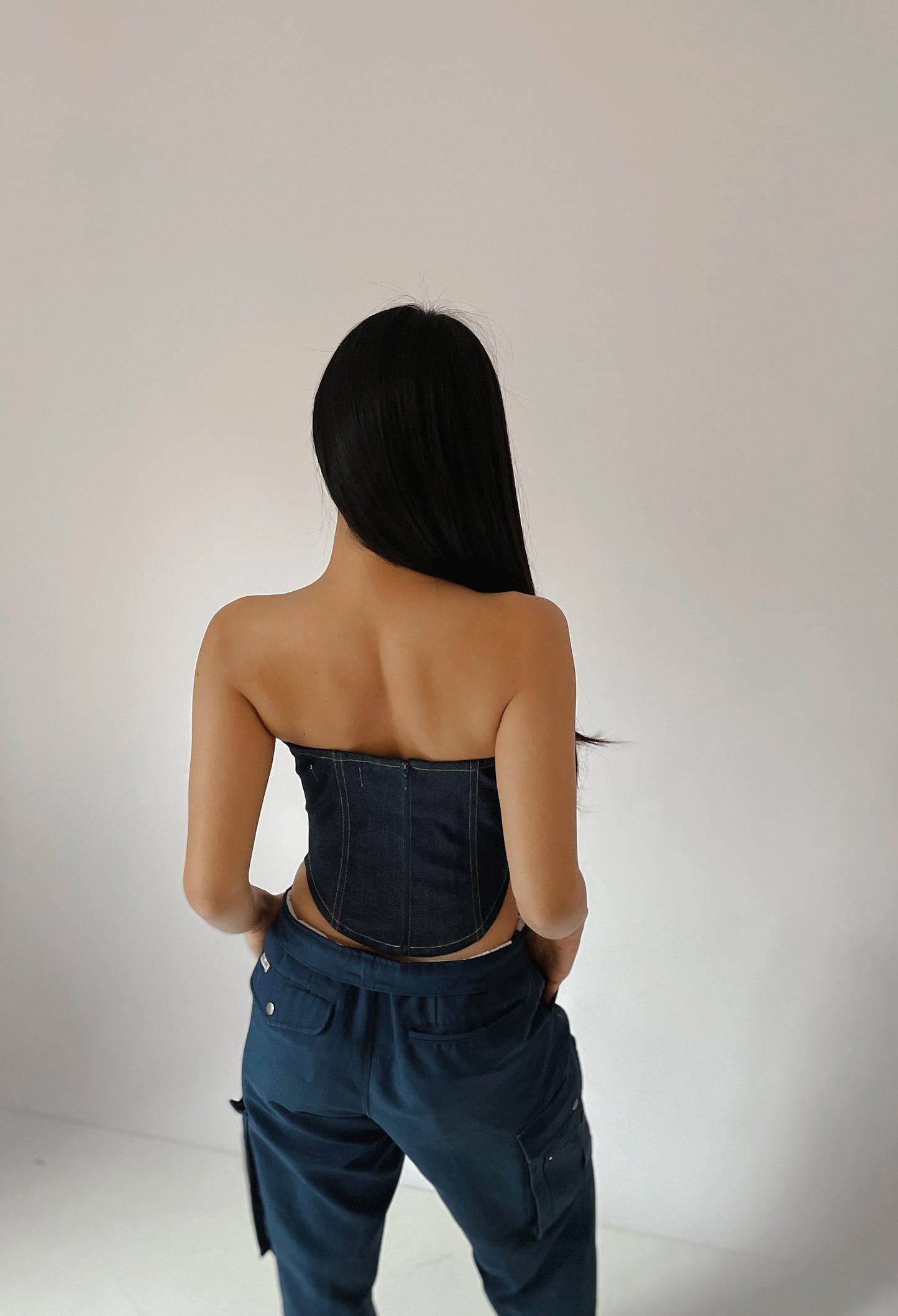 Baby bustier Denim